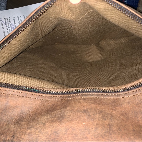 Buffalo Hunter Leather Laptop bag NWOT - Picture 9 of 11